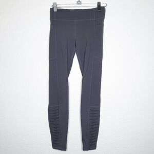 Athleta Girls Gray Full Length Active Leggings 12 L